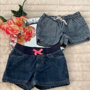 Girls Denim Blue Shorts Bundle